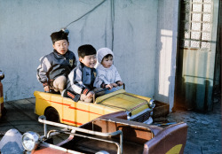 uncannyvalleyofthedolls:  Japanese children’s fashion in the 1950s. In each of these photos, at least one of the kids is wearing a Yomiuri Giants baseball cap or jacket. 