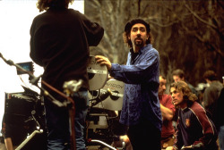 pickledelephant:  Tim Burton while filming