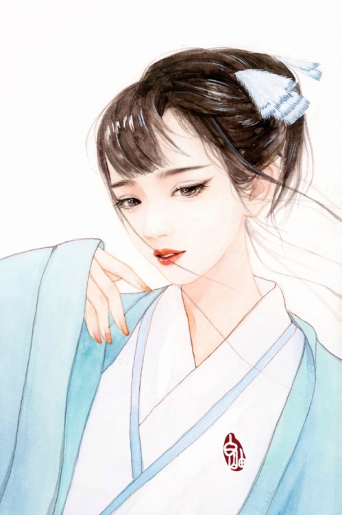 Chinese gufeng style portraits by 白岫