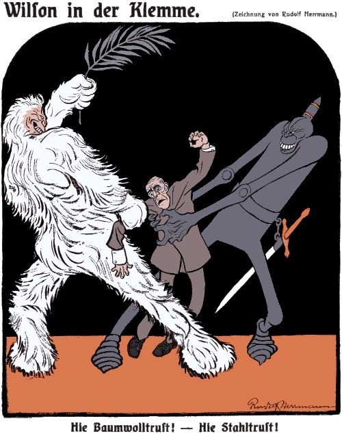 US President Woodrow Wilson is torn apart by a Yeti and a knight demon (what did I just write?). The