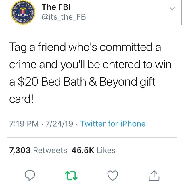 feetpicdealer:  feetpicdealer:  the fake fbi twitter account is more entertaining than the real one  
