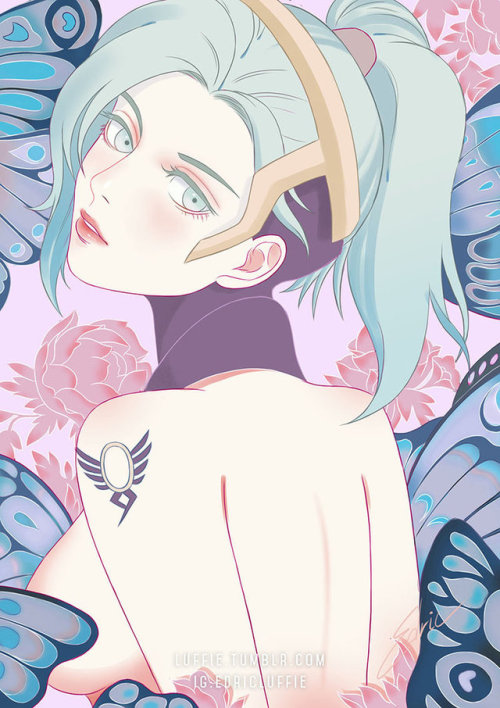 Mercy Pastel Illustration by luffie Sexy and beautiful ain’t she? After all she must possess some an