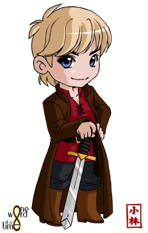 Another Merlin chibi of many to come! Here’s Prince Arthur, with his fab trench coat! King Arthur wi