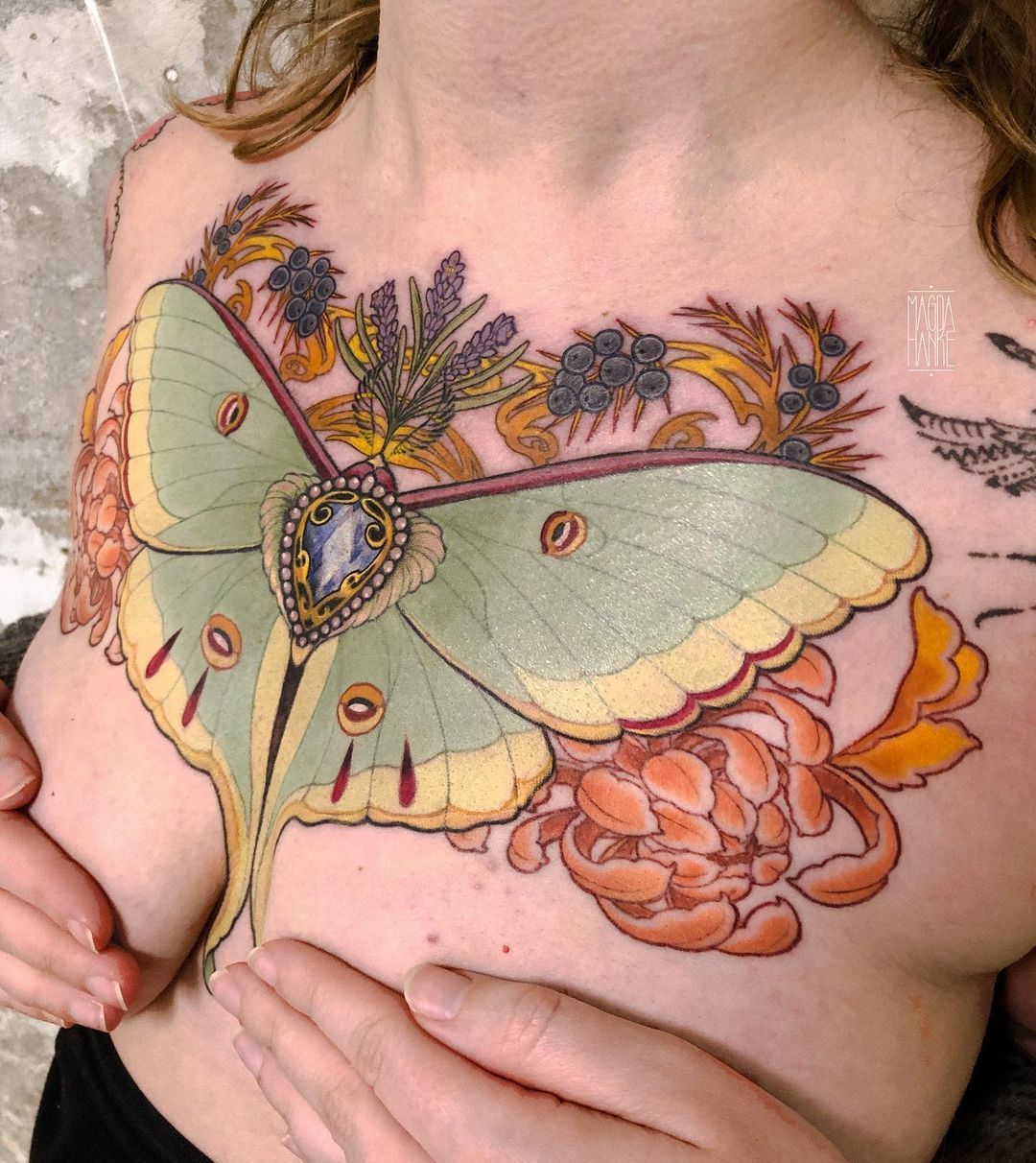 From Luna to Deaths Head 25 Magnificent Moth Tattoos
