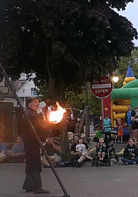 gwydtheunusual:This is a significant part of how I make a living. I get to be a pirate who occasionally plays with fire (Staff in the first pic, 8-foot firewhip in the rest). This is my actual, for real day job. Exactly what 5 year old me said I would
