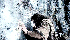 oakenshieldbaggins:  Stand by the grey stone when the thrush knocks, and the setting