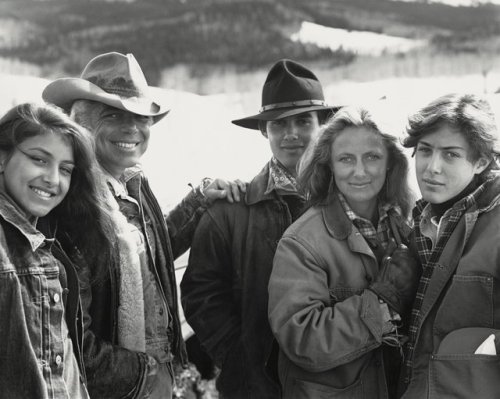 Dylan, Ralph, Andrew, Ricky, and David Lauren at the Double RL Ranch in Colorado.Happy #Thanksgiving