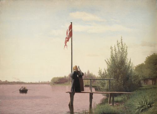 Christen Købke (Danish; 1810–48)A View from Dosseringen on Sortedam Lake Looking Towards Nørrebro183