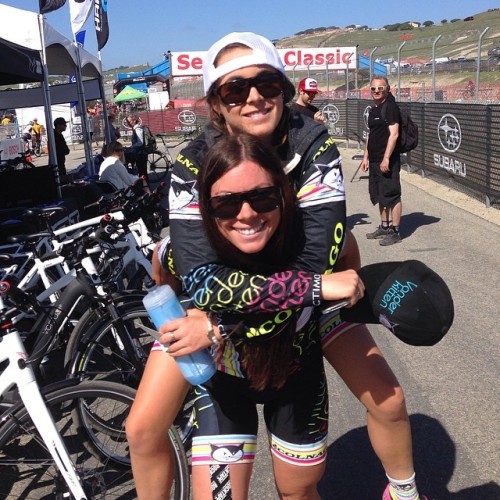 lacletaoficial: Today @Katechil was too tired to walk up the hill post #SeaOtterClassic. Fortunately