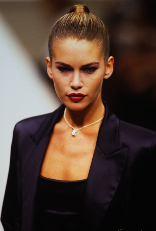 Alberta Ferretti Spring Summer 1995 Milan Fashion WeekValeria Mazza supermodel