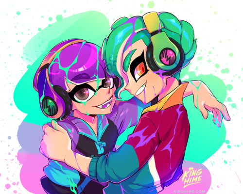 Sex king-hime:   Splatoon commission for @SloshingSquidkd! pictures