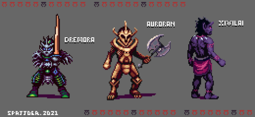 Daedra Warriors of Oblivion - Pixelart collection