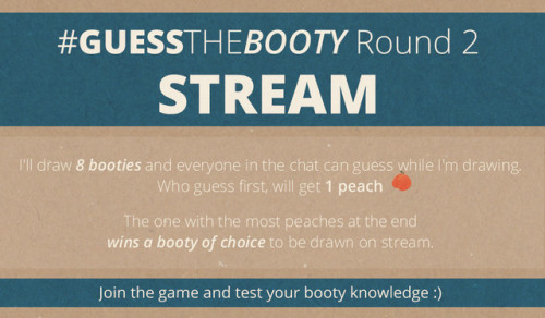 Porn Guess the Booty Round 2 stream is today. photos