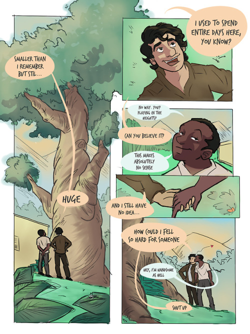 FINNPOE COMIC #1 - Poe introduces Finn to the force sensitive tree in the ranch he lived in Yavin IV