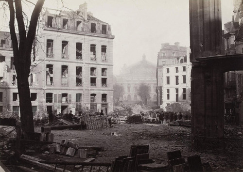 Charles Marville: Construction of the avenue de l’Opéra, December 1876albumen prin