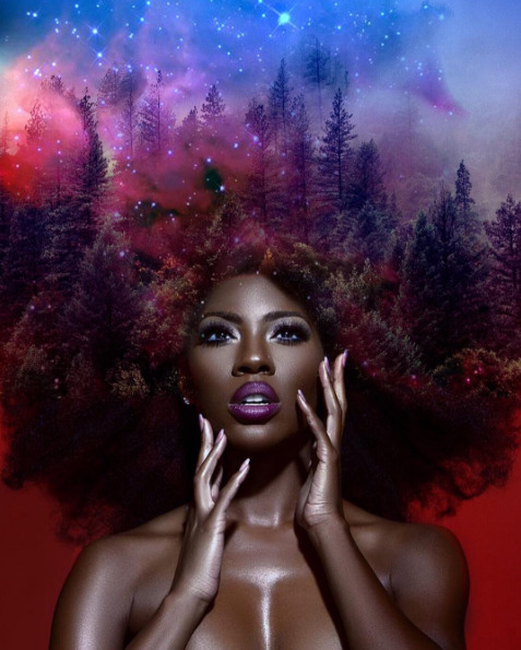 thechanelmuse:  Artist Paints the Universe and Nature into Black Women’s Hair Pierre Jean-Louis is a multimedia artist based in New York and Philadelphia, who has built up quite a social media following as a result of his unique works. Jean-Louis paints