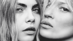 misbeliever:   Cara Delevingne and Kate Moss  