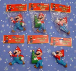 suppermariobroth:  Super Mario World holiday ornaments.