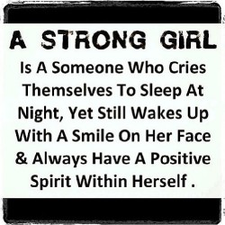 I&rsquo;ve come to realize that while I&rsquo;m not strong yet myself, I know so many strong women. And I aspire to be like them some day. You know who you are. 