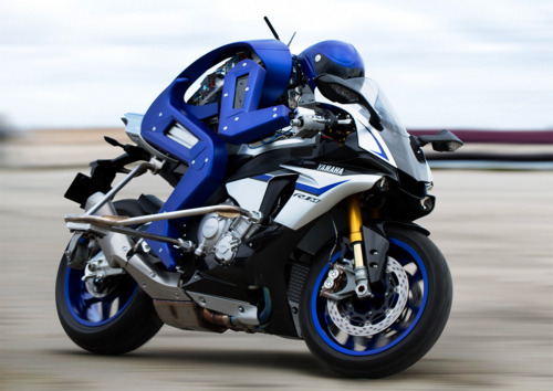 electronics-guide:  Yamaha’s robot motorcycle rider could challenge real racersHumans might not be the fastest things on two wheels before long. Yamaha has unveiled Motobot a robot designed to ride superbikes much like you would – it even has to twist