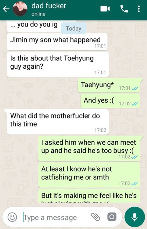 Catfish Jungkook is bored and makes a Tinder profile using Taehyung’s selfies. When he finds his cru