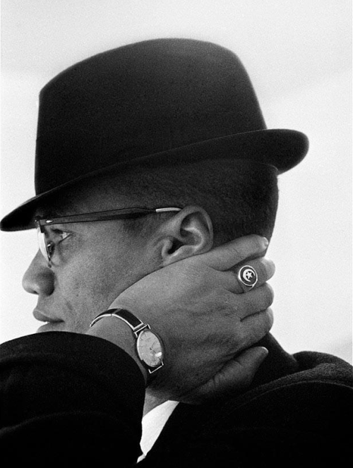 twixnmix: Malcolm X photographed by Eve Arnold during his visit to enterprises owned by Black Musli