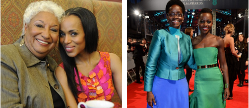 midniwithmaddy:  Celebs pictured with their mother’s: 1. Solange, Beyonce and Tina