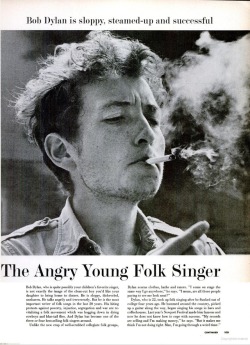 sunthroughtheleaves:  Bob Dylan, Life Magazine April