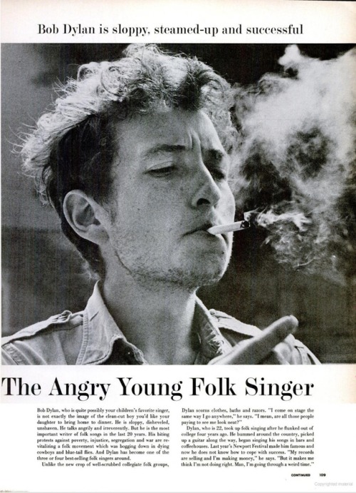XXX sunthroughtheleaves: Bob Dylan, Life Magazine photo