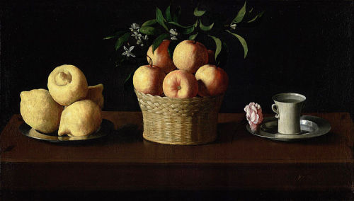 Francisco de Zurbarán, Still life with different vases, 1636. Prado, Madrid. Via wiki 2 Still life, 