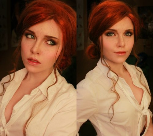 (more girls like this on http://ift.tt/2mVKSF3) Witcher 3 Triss cosplay