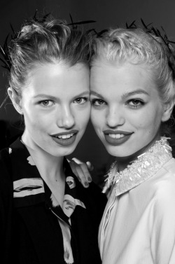 a-phrodit-e:  Jac and Frida  &hellip;..Daphne Groeneveld and Hailey Clauson