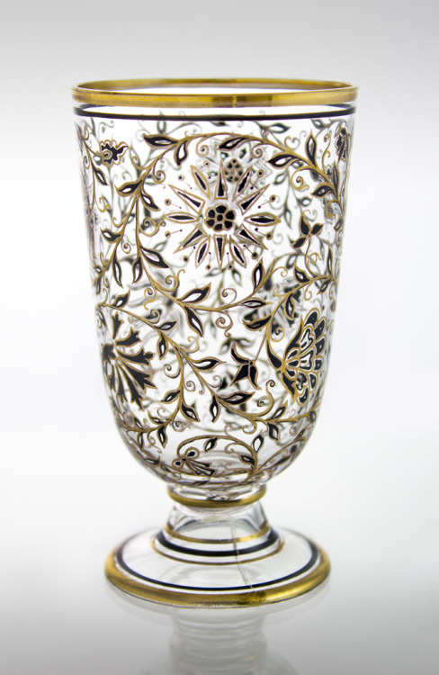 treasures-and-beauty:Footed Cup, c. 1896, Henrik Giergl company, Budapest