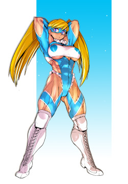 musclegirlart:  Rainbow Mika by Ez6