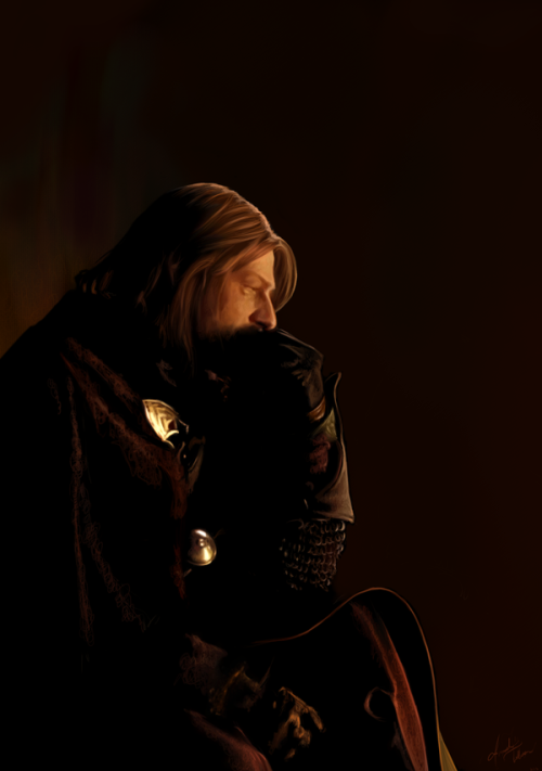 amandatollesonart: Boromir by Amanda TollesonFreehand digital painting on corel with oil paint brush