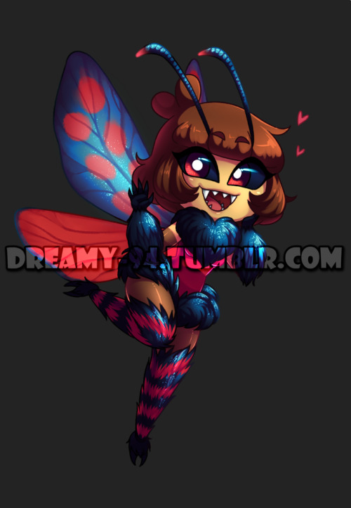 dreamy-94:  Patreon | Ko-fi | Pixiv | Commission Info Mothman Binkey~Just wanted to draw them and sh