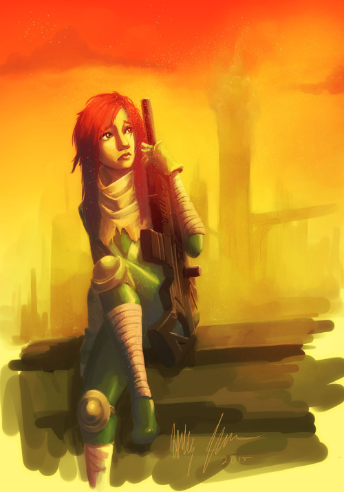 lyfaye:I painted Hope Summers to take a break from my college graduation stuff.