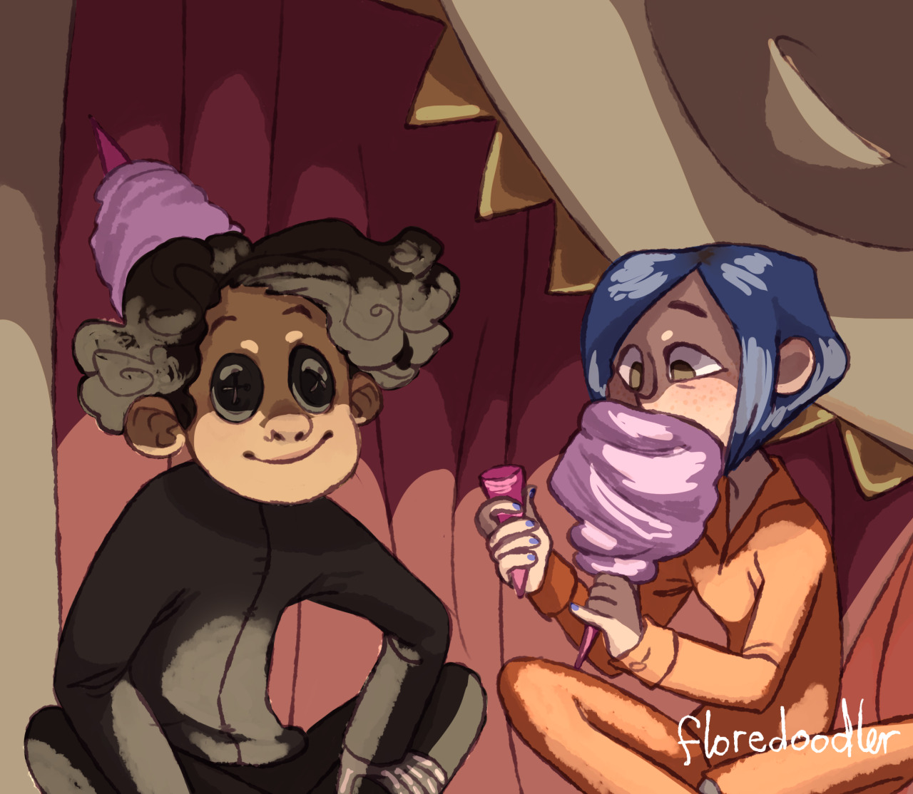 floredoodler: I redrew a panel of my fav scene of Coraline; 