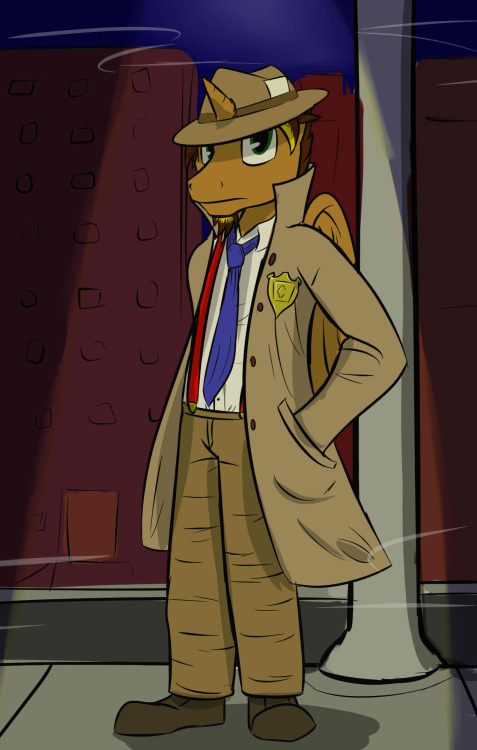 Brightmind the noir detective.  Stream Request OC: http://nevikr1.tumblr.com/ and http://asktattoomoon.tumblr.com/