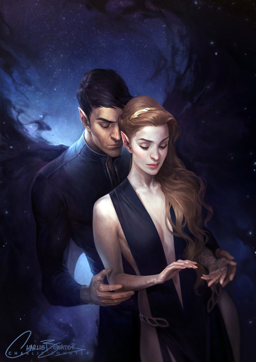 The amazing digital art of Charlie BowaterBook series: A Court of Thorns and Roses by Sarah J Maas