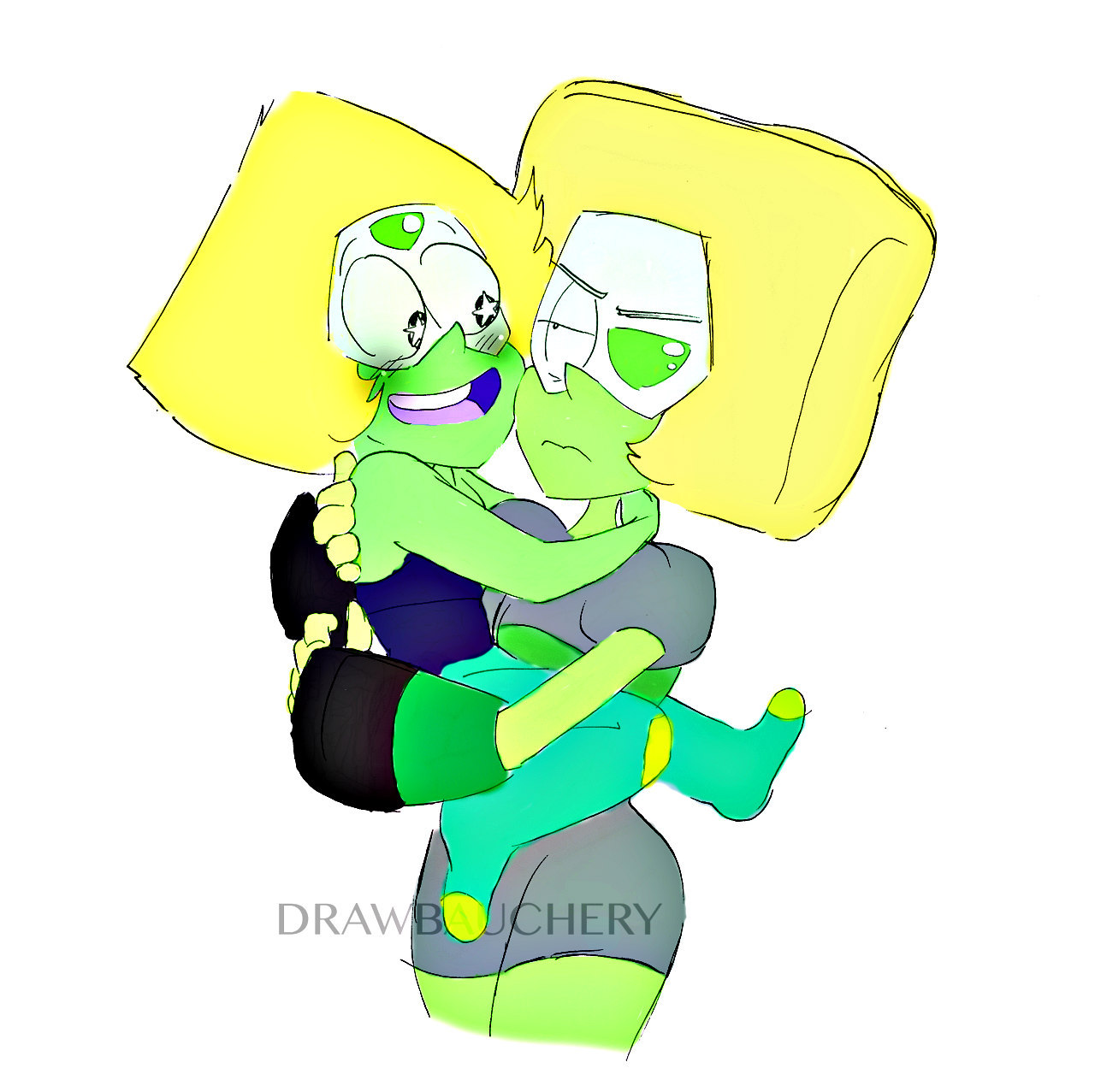drawbauchery:  Peridot wants Squaridot to join the Crystal Gems (I tried) (nillaisms)