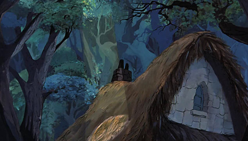 cinemamonamour: The Sword in the Stone (1963) - Backgrounds Layout: Don Griffith, Basil Davidov