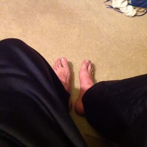 viewfrombelowyourfeet: My friends view of his feet