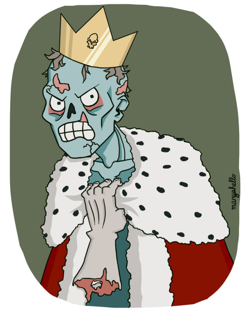 This handsome fellow is A zombie king that I’ve made for my character design class.