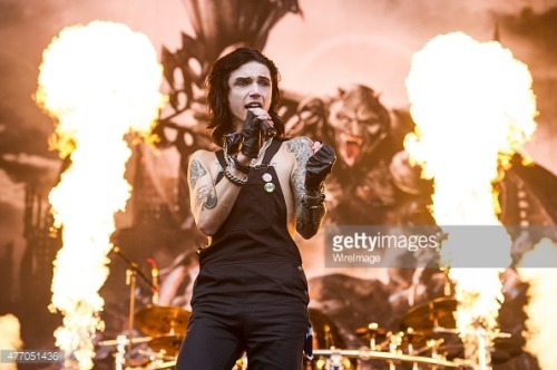 Andy Biersack @ Download Festival 2015! Credit to Photographers.