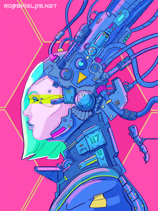 sinnephi: coolpops:  Gif Art Time:  Rob Shields // Follow Artist on Tumblr // Twitter