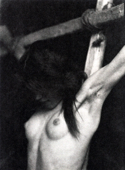 historyofbdsm:  metalonmetalblog:  Frantisek Drtikol  There’s an interesting sub-genre of crucified women in art. 