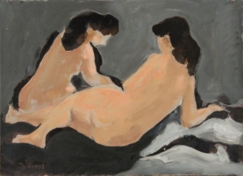 Donald S. Vogel (American, 1917-2004). Two nudes.