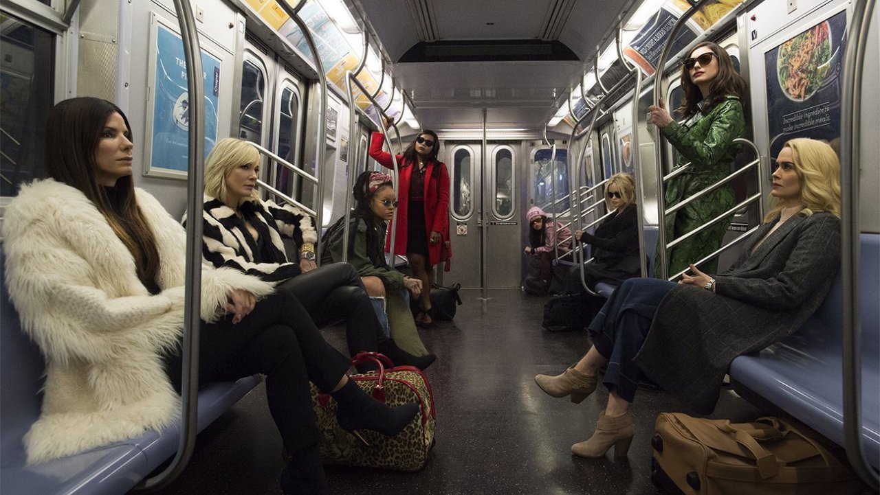 hoebutmadefashion:  thefilmstage: The first image from Ocean’s 8 starring Sandra