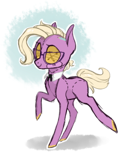 jellybeanbullet: That moment when nobody draws fanart of your favorite background pony so you just sulk and do it yourself  